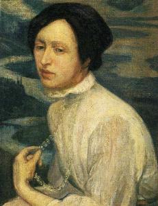 Diego Rivera maal Angelina Belovast http://www.wikiart.org/en/diego-rivera/portrait-of-angelina-beloff-1909